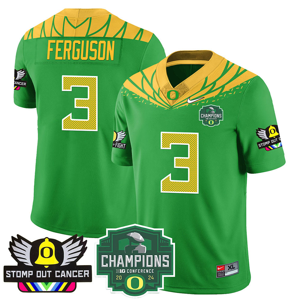 Oregon Alternate 2024 Big Ten Champions Jersey V1 - All Stitched