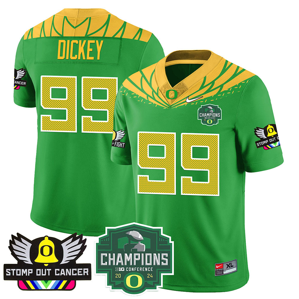 Oregon Alternate 2024 Big Ten Champions Jersey V1 - All Stitched