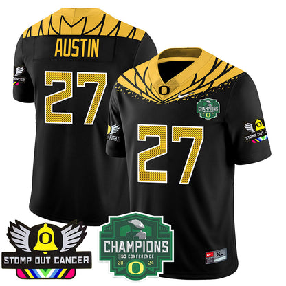 Oregon Alternate 2024 Big Ten Champions Jersey V1 - All Stitched