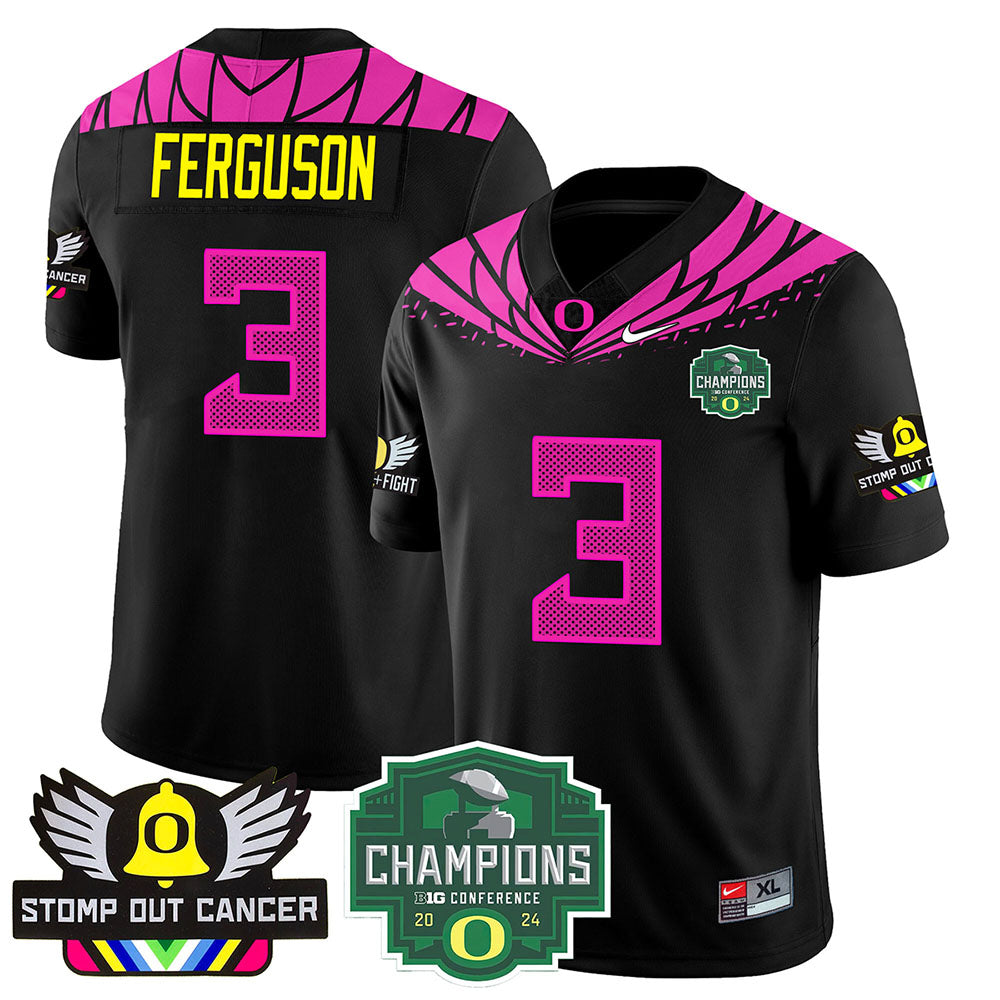 Oregon Alternate 2024 Big Ten Champions Jersey V1 - All Stitched