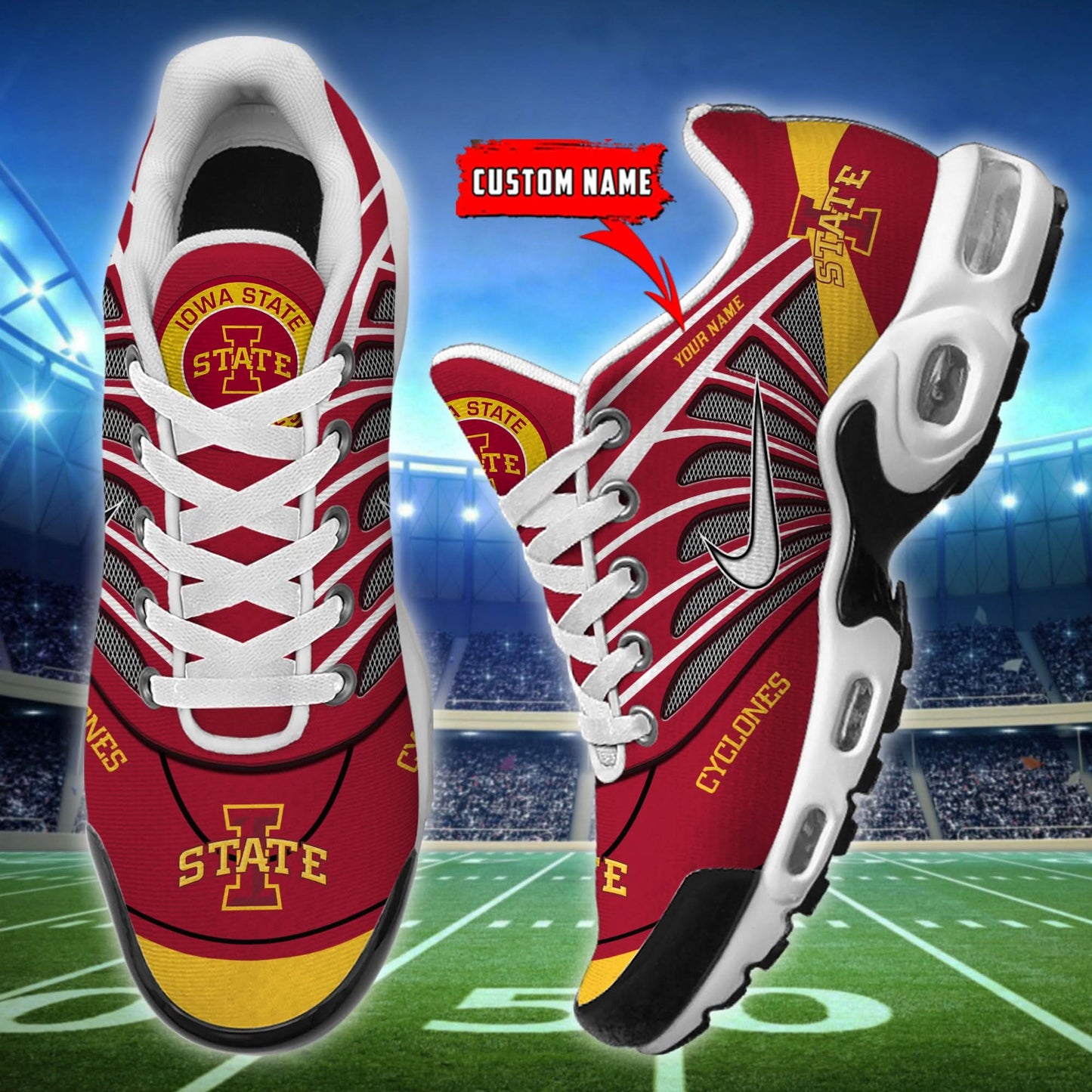 Iowa State Cyclones NCAA Air Max Plus Shoes - Limited
