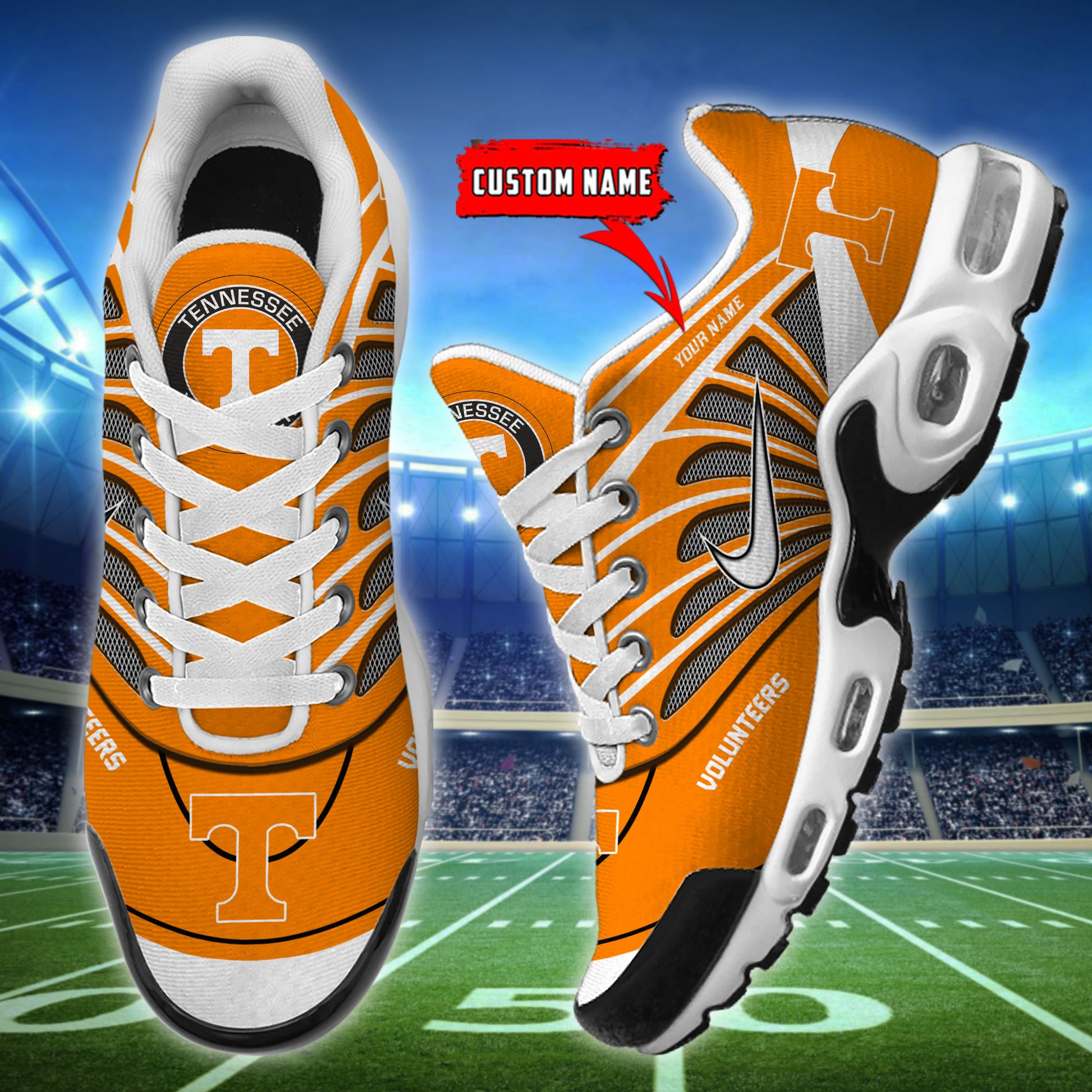 Tennessee Volunteers NCAA Air Max Plus Shoes - Limited
