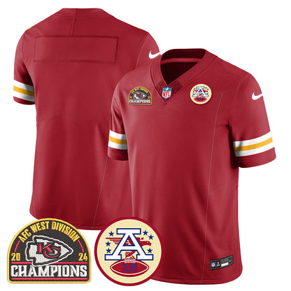 Chiefs 2024 AFC West Champs Jersey - All Stitched