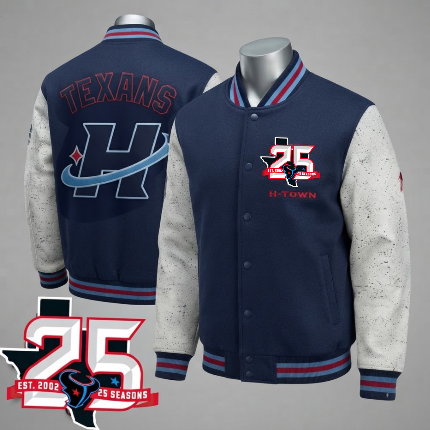 Houston Texans Lunar Dust Limited Edition Varsity Jacket - Printed