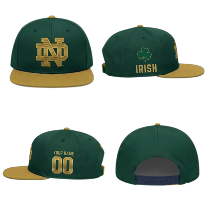 Notre Dame Fighting Irish 2026 Shamrock Series Custom Snapback Cap - Printed