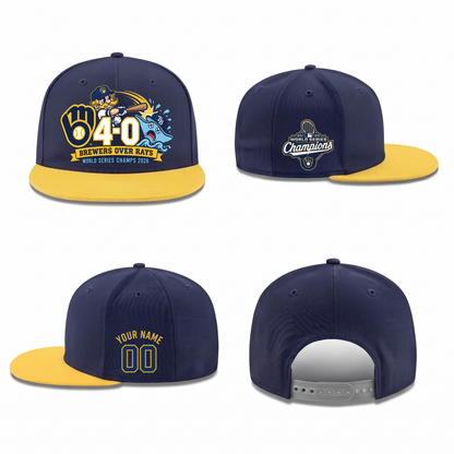 MIL 2026 World Series Champions Personalized Snapback Cap - Printed V2