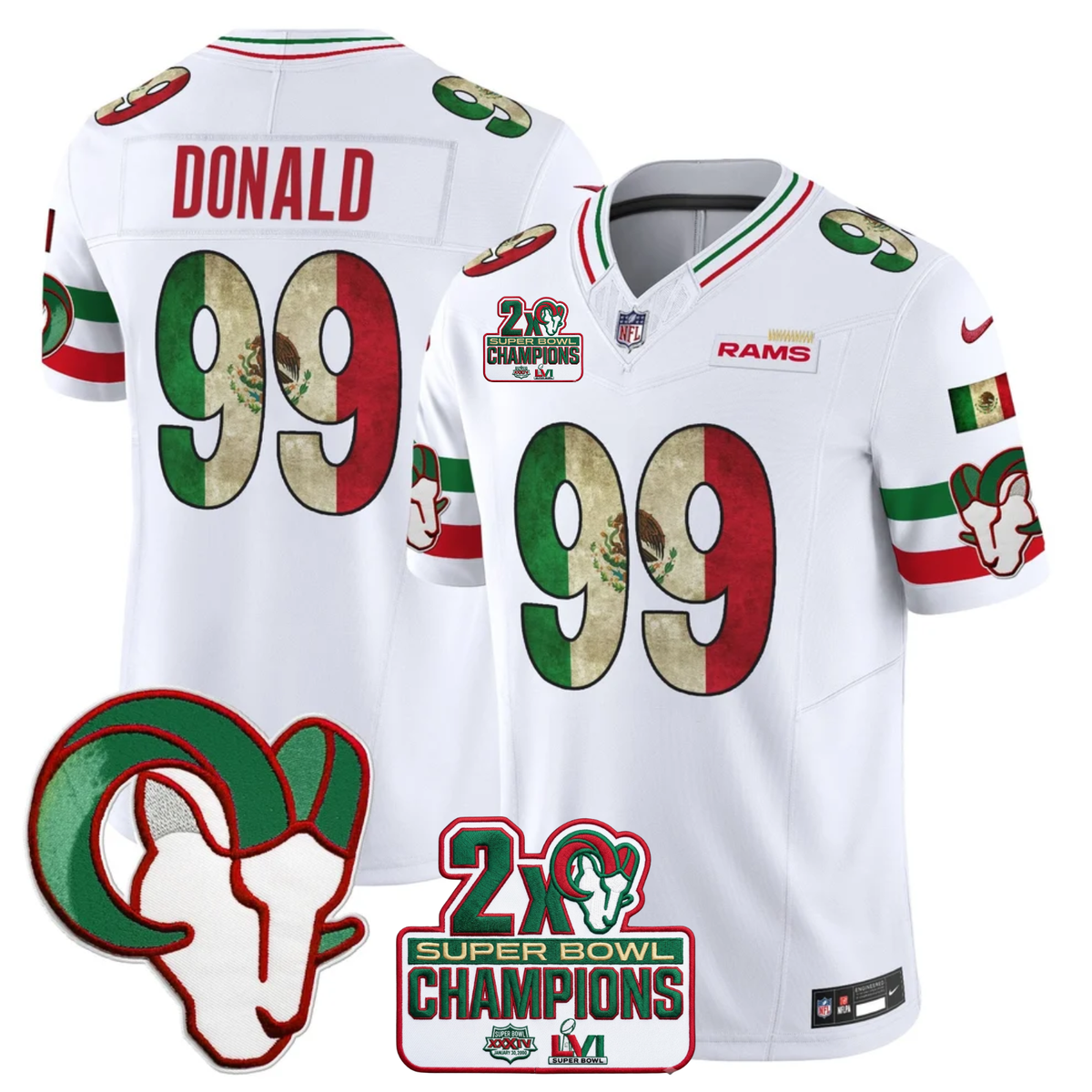 LAR Mexico Edition Vapor Jersey - Stitched