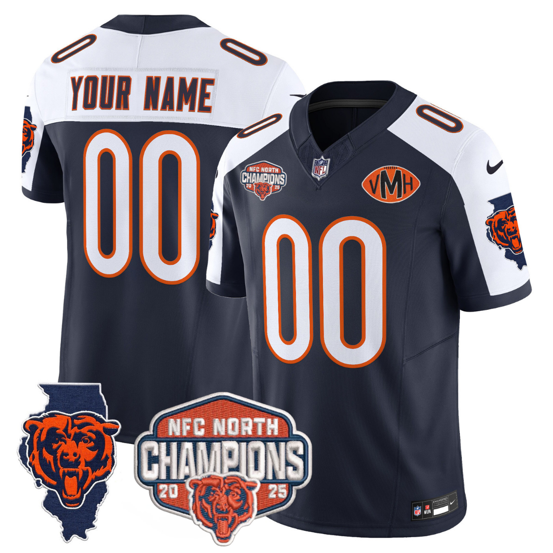 Custom CHI 2025 NFC North Champions Patch Jersey V2