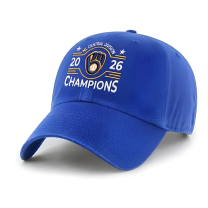 MIL 2026 NL Central Division Champions Baseball Cap - Embroidered