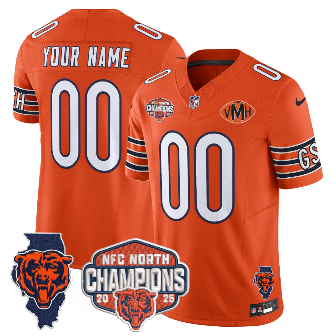 Custom CHI 2025 NFC North Champions Patch Jersey V2