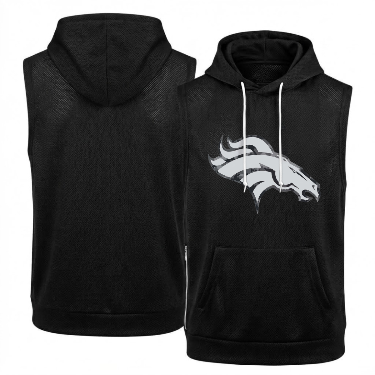 DEN Salute to Service Sleeveless Hoodie Tank Top - Printed