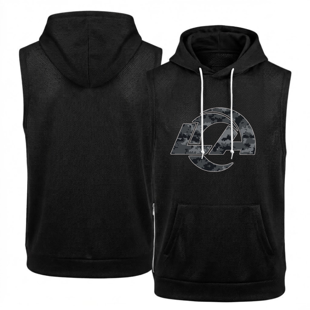 LAR Salute to Service Sleeveless Hoodie Tank Top - Printed