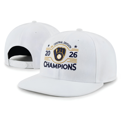MIL 2026 NL Central Division Champions Snapback Cap - Embroidered