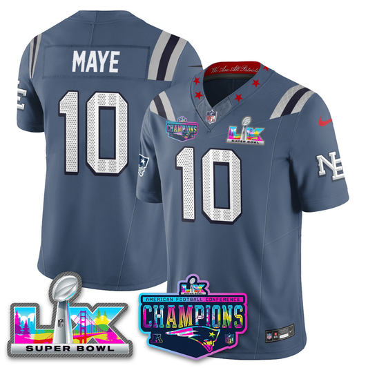 NE 2025 Vapor Jersey - AFC Champions Limited Patch - All Stitched