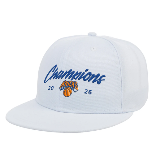 NYK 2026 Basketball Champions Snapback Embroidered Cap