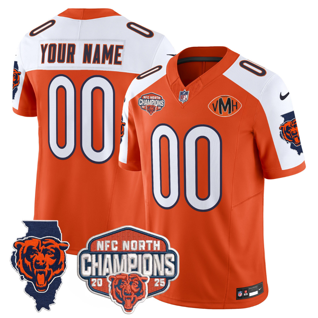 Custom CHI 2025 NFC North Champions Patch Jersey V2
