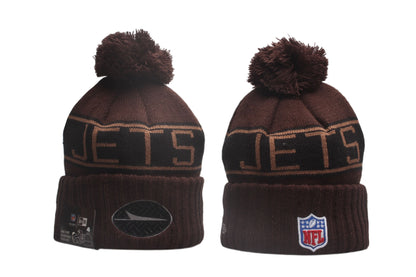 Football Rivalries Cuffed Knit Hat with Pom - Embroidered Patch