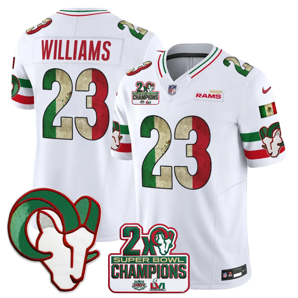 LAR Mexico Edition Vapor Jersey - Stitched