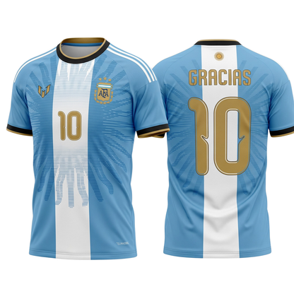Argentina Gracias #10 Version Soccer Jersey - Printed