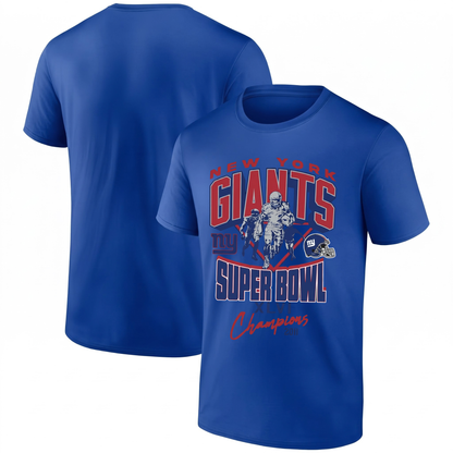 NYG 4x Super Bowl Champions One Side T-Shirt - Printed V3