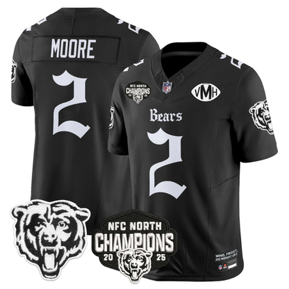 CHI 'Gothic Midway Legacy' NFC North Champions Patch Vapor Limited Jersey - All Stitched