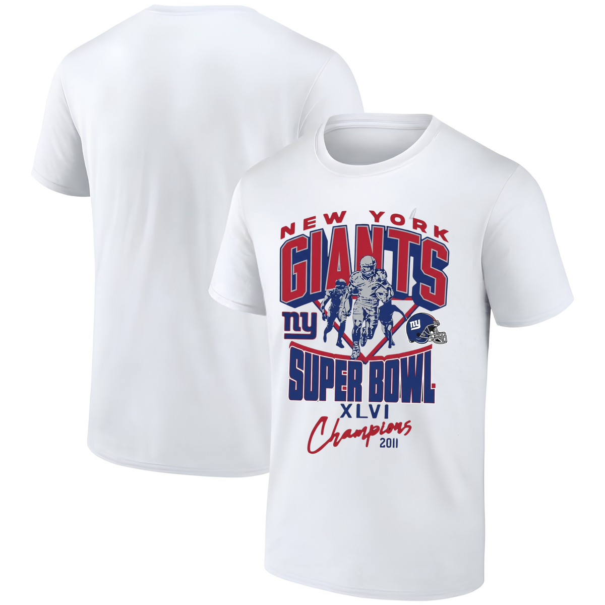 NYG 4x Super Bowl Champions One Side T-Shirt - Printed V3