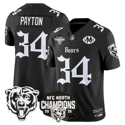 CHI 'Gothic Midway Legacy' NFC North Champions Patch Vapor Limited Jersey - All Stitched