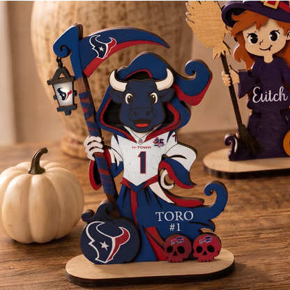 HOU Halloween Wooden 2 Layers Standee