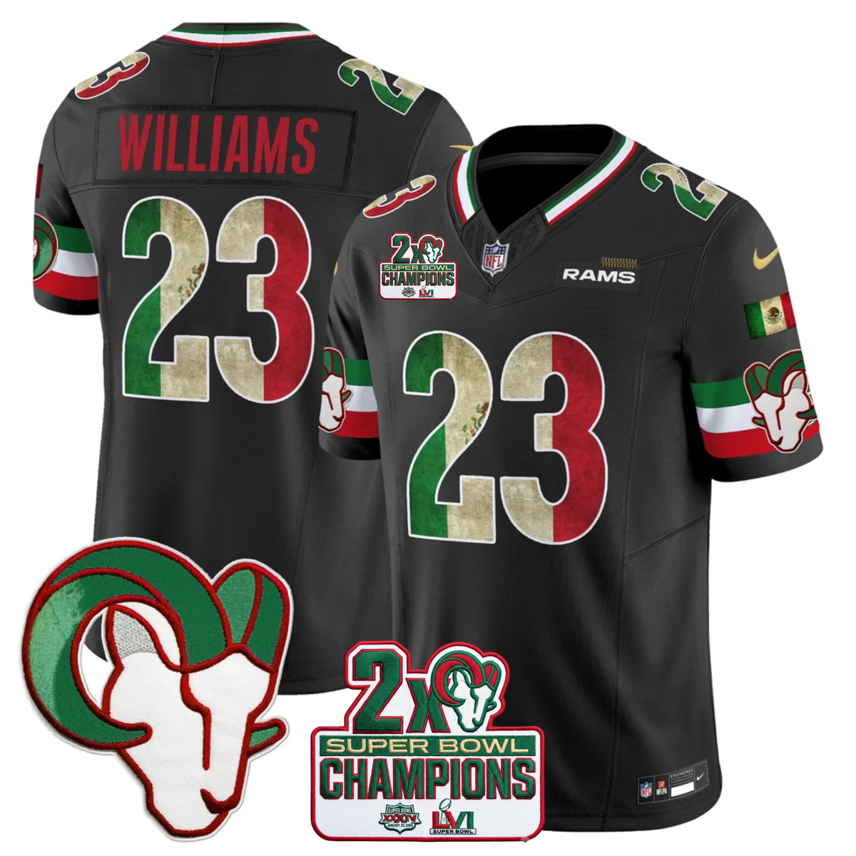 LAR Mexico Edition Vapor Jersey - Stitched