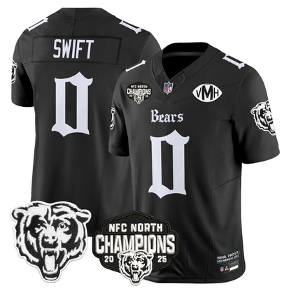 CHI 'Gothic Midway Legacy' NFC North Champions Patch Vapor Limited Jersey - All Stitched