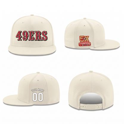 SF 5x Super Bowl Champions Personalized Snapback Cap - Printed V2
