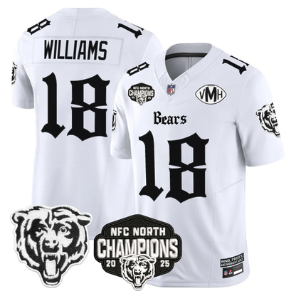 CHI 'Gothic Midway Legacy' NFC North Champions Patch Vapor Limited Jersey - All Stitched