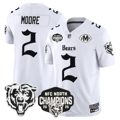 CHI 'Gothic Midway Legacy' NFC North Champions Patch Vapor Limited Jersey - All Stitched