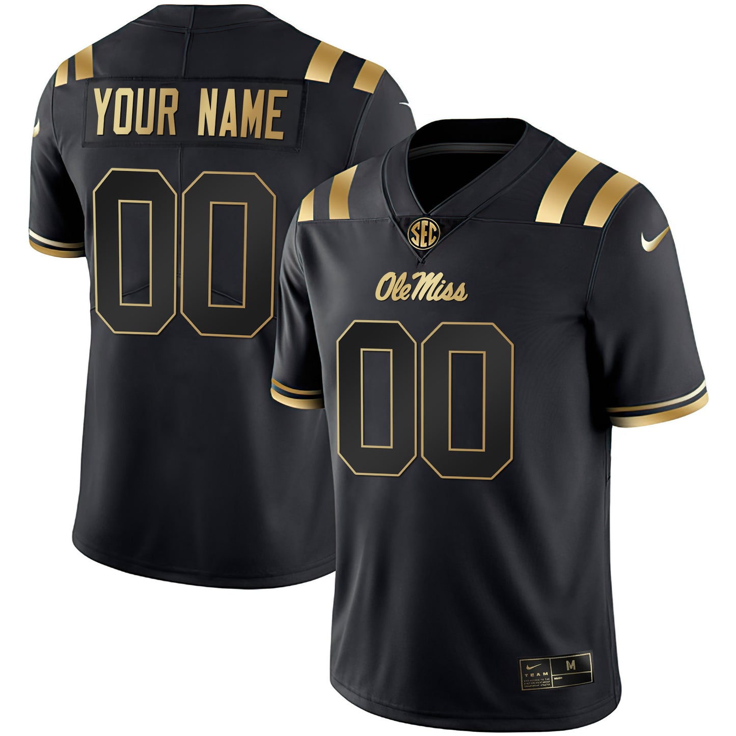 Ole Miss Rebels Custom Name & Number Jersey - All Stitched