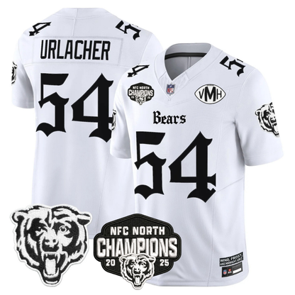 CHI 'Gothic Midway Legacy' NFC North Champions Patch Vapor Limited Jersey - All Stitched