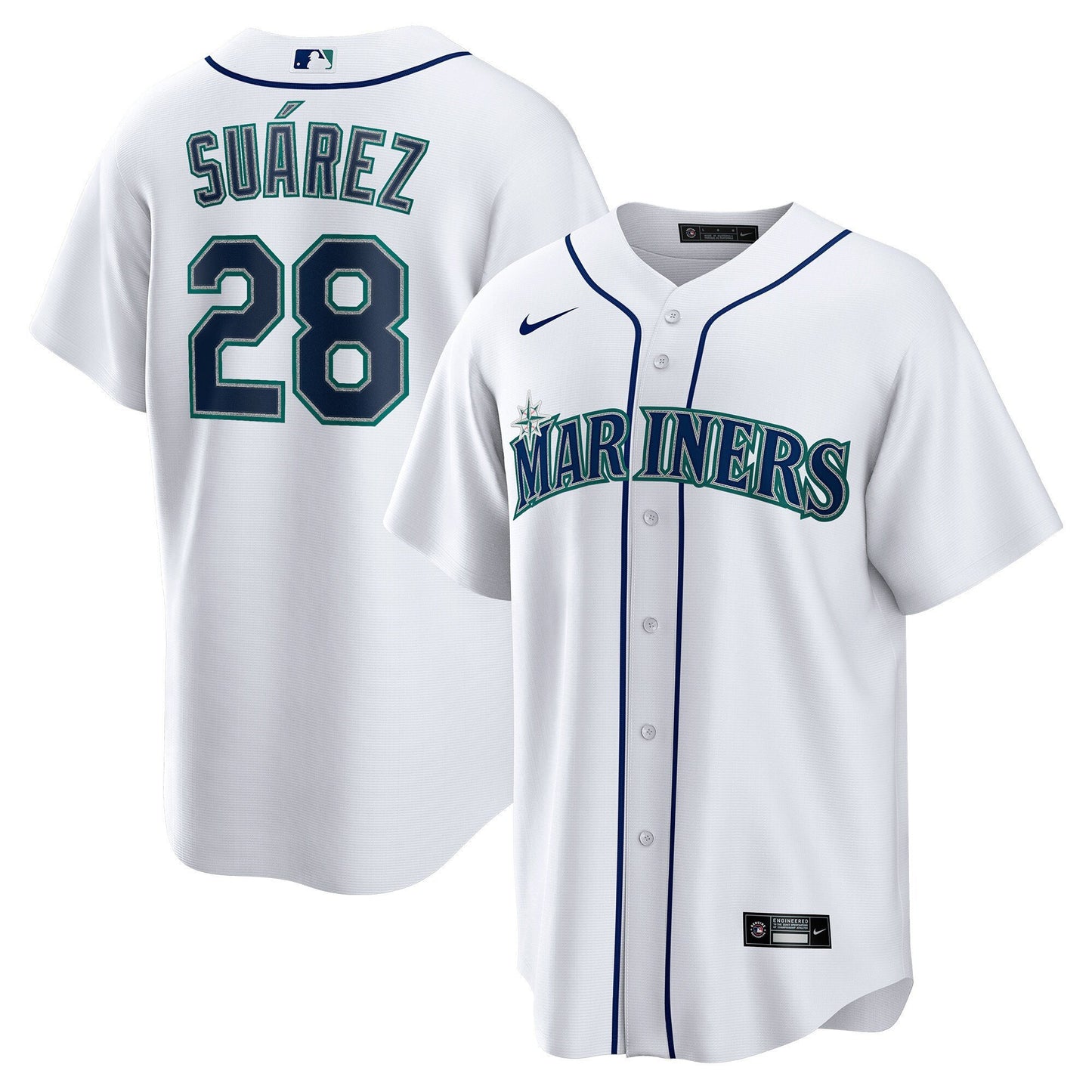 Seattle Mariners Cool Base Jersey - White - All Stitched