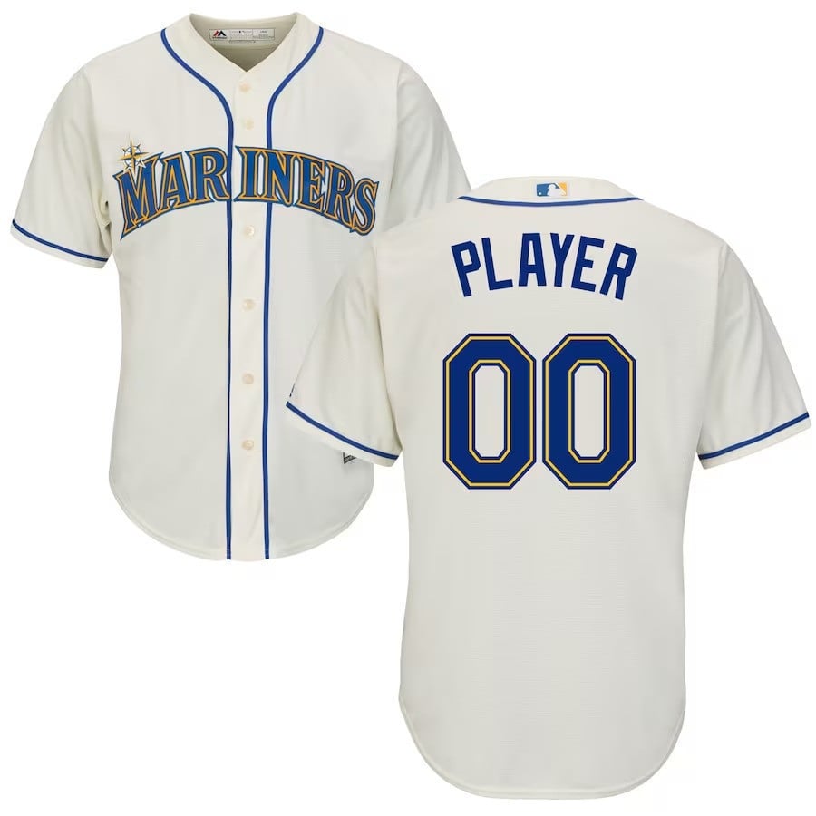 Seattle Mariners Custom Jersey - All Stitched