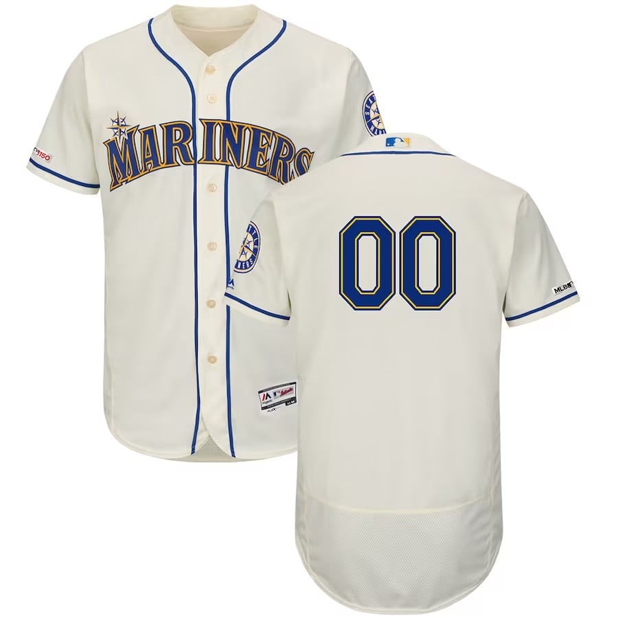 Seattle Mariners Custom Jersey - All Stitched