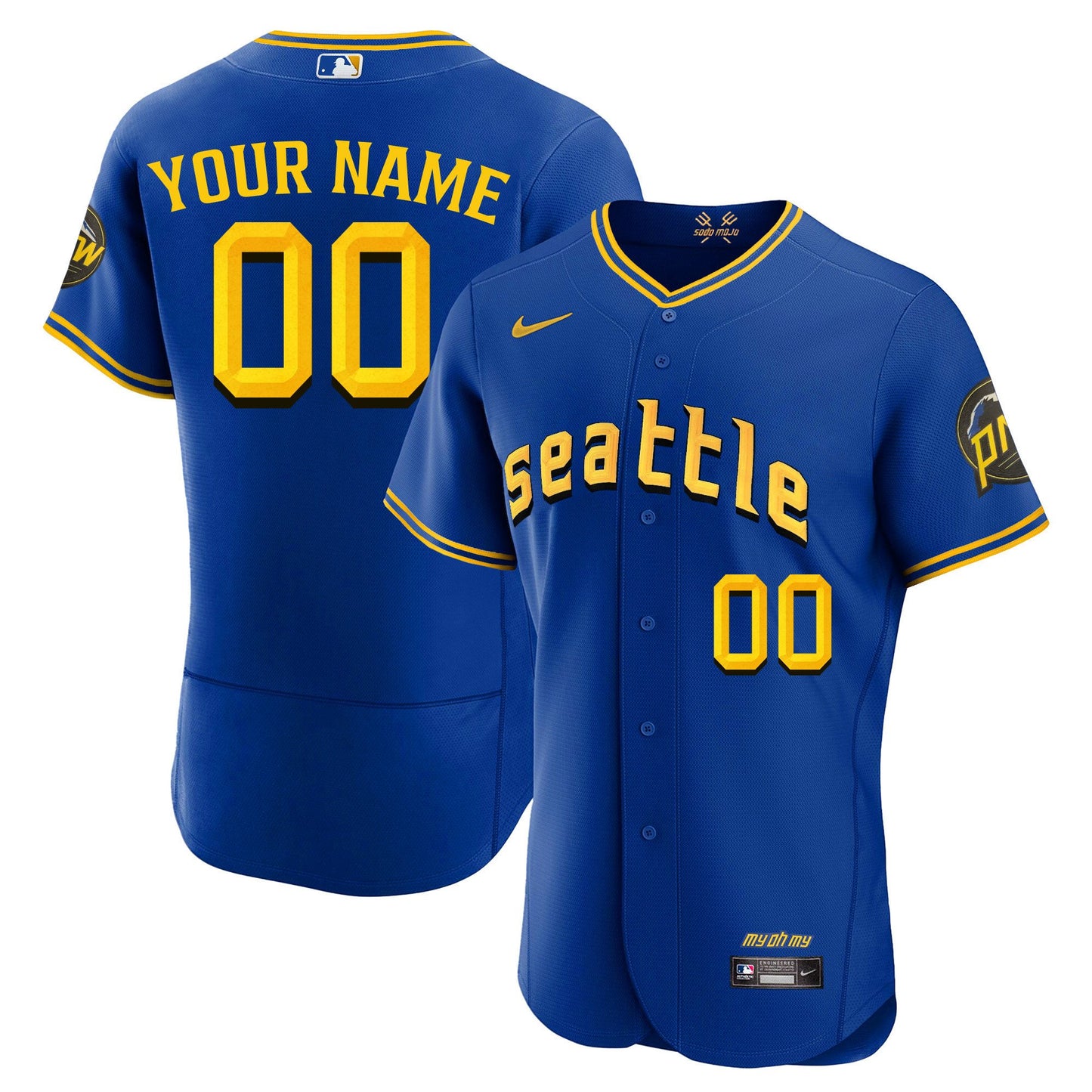 Seattle Mariners 2023 City Connect Fan Made Edition Custom Jersey - All Stitched