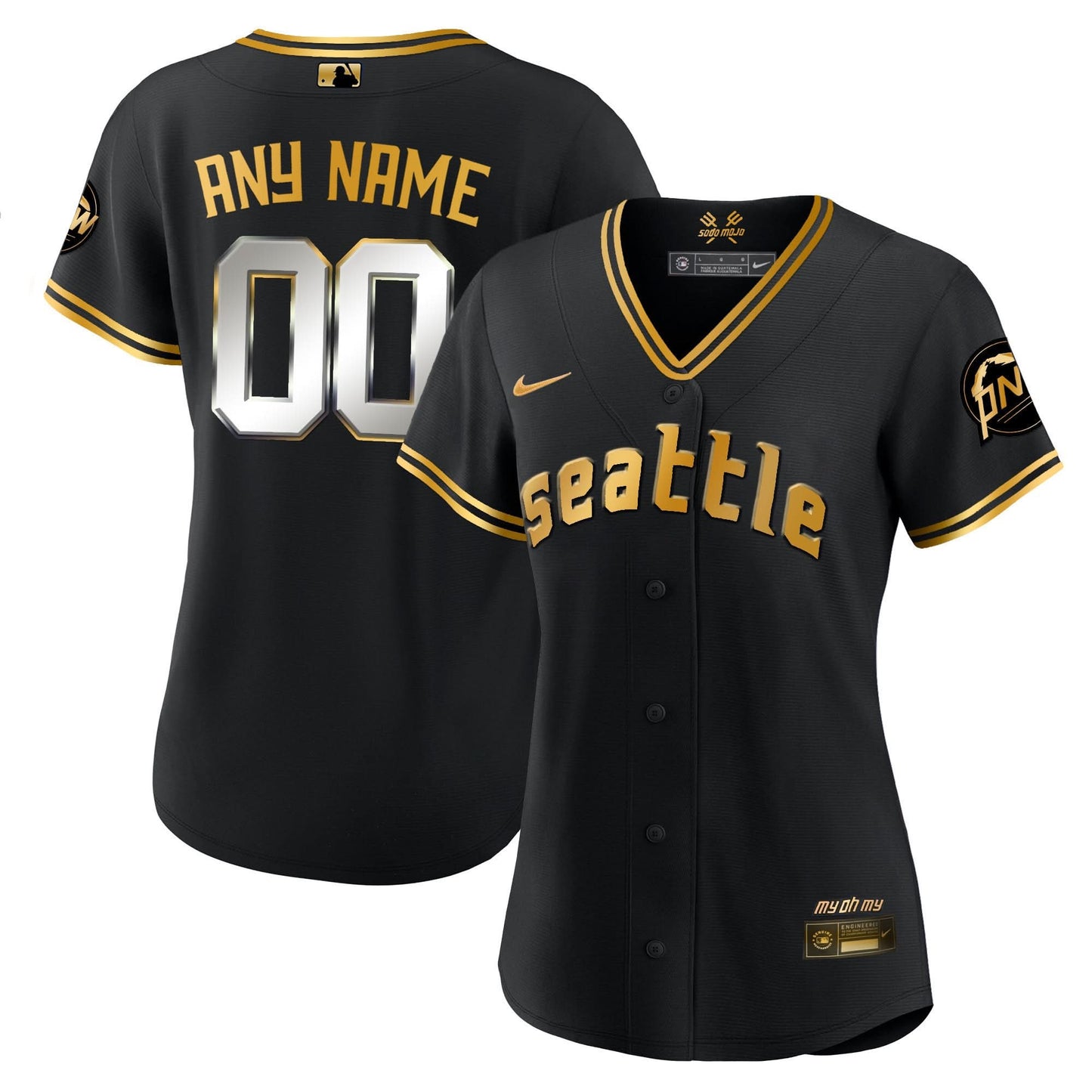 Seattle Mariners 2023 City Connect Gold Custom Jersey - All Stitched