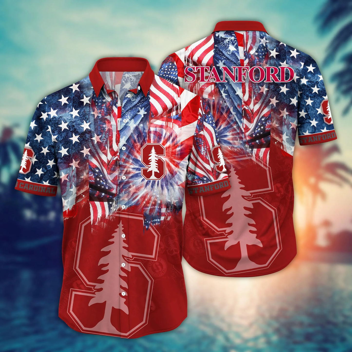 Stanford Cardinal - Hawaii Shirt  For Fans, Summer Football Shirts