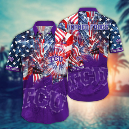 TCU Horned Frogs - Hawaii Shirt  For Fans, Summer Football Shirts