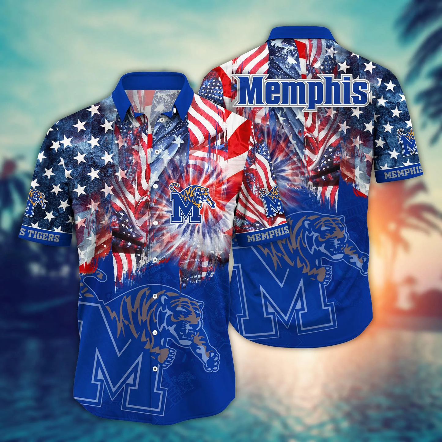 Memphis Tigers - Hawaii Shirt  For Fans, Summer Football Shirts