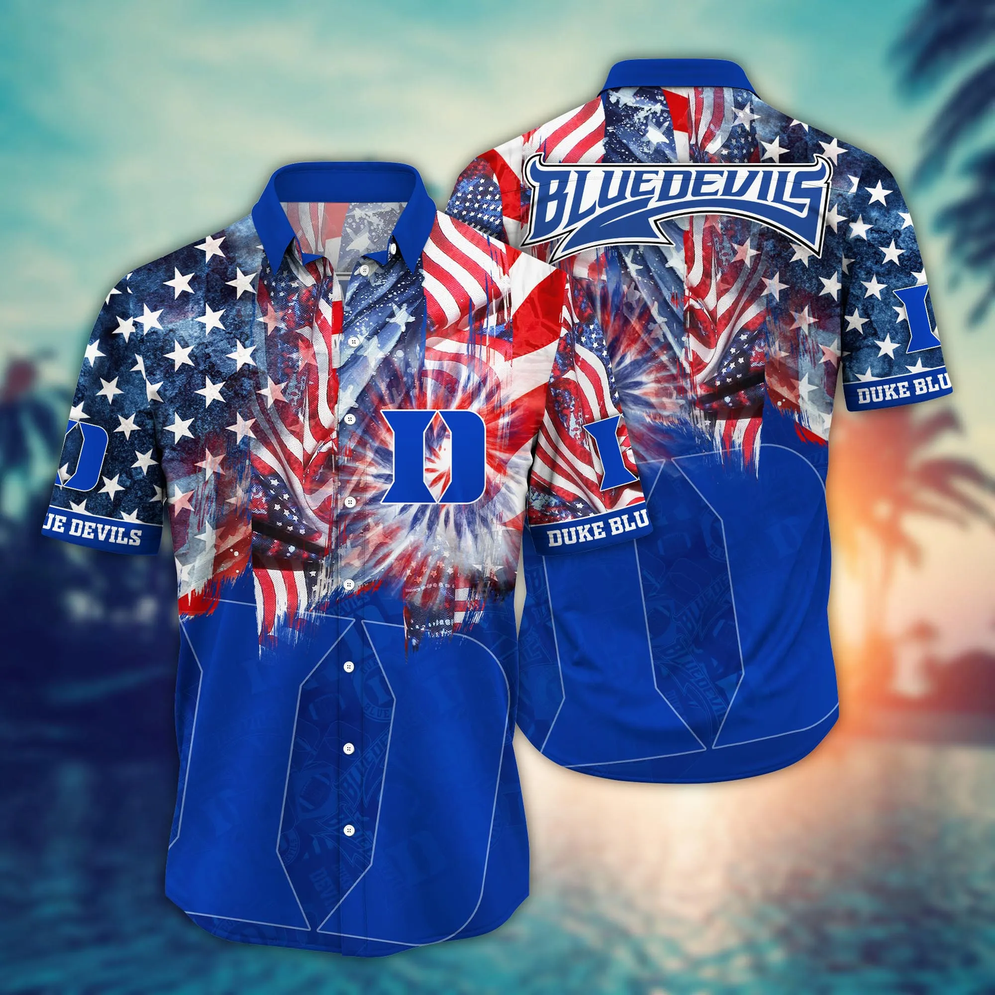 Duke Blue Devils - Hawaii Shirt  For Fans, Summer Football Shirts