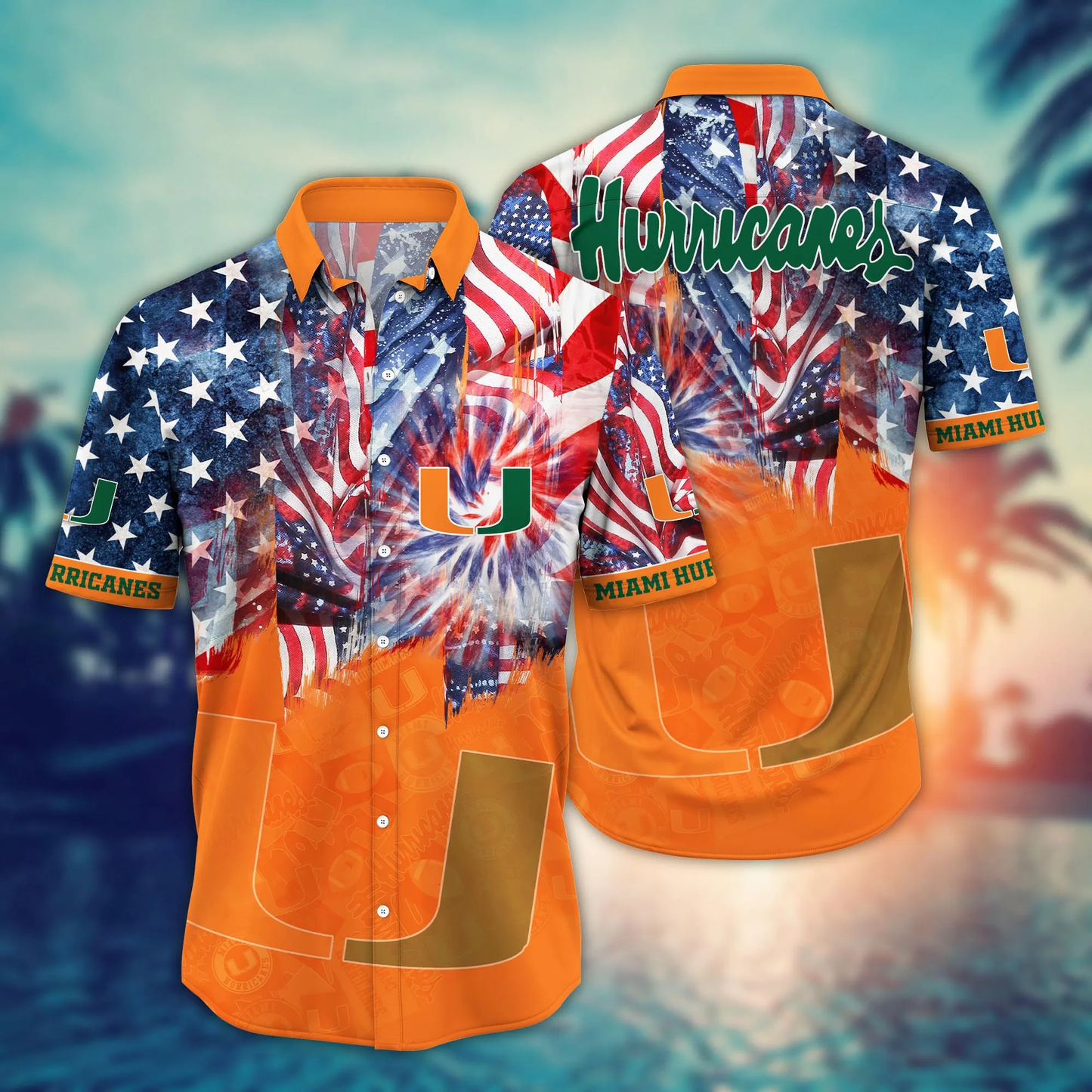 Miami Hurricanes - Hawaii Shirt  For Fans, Summer Football Shirts