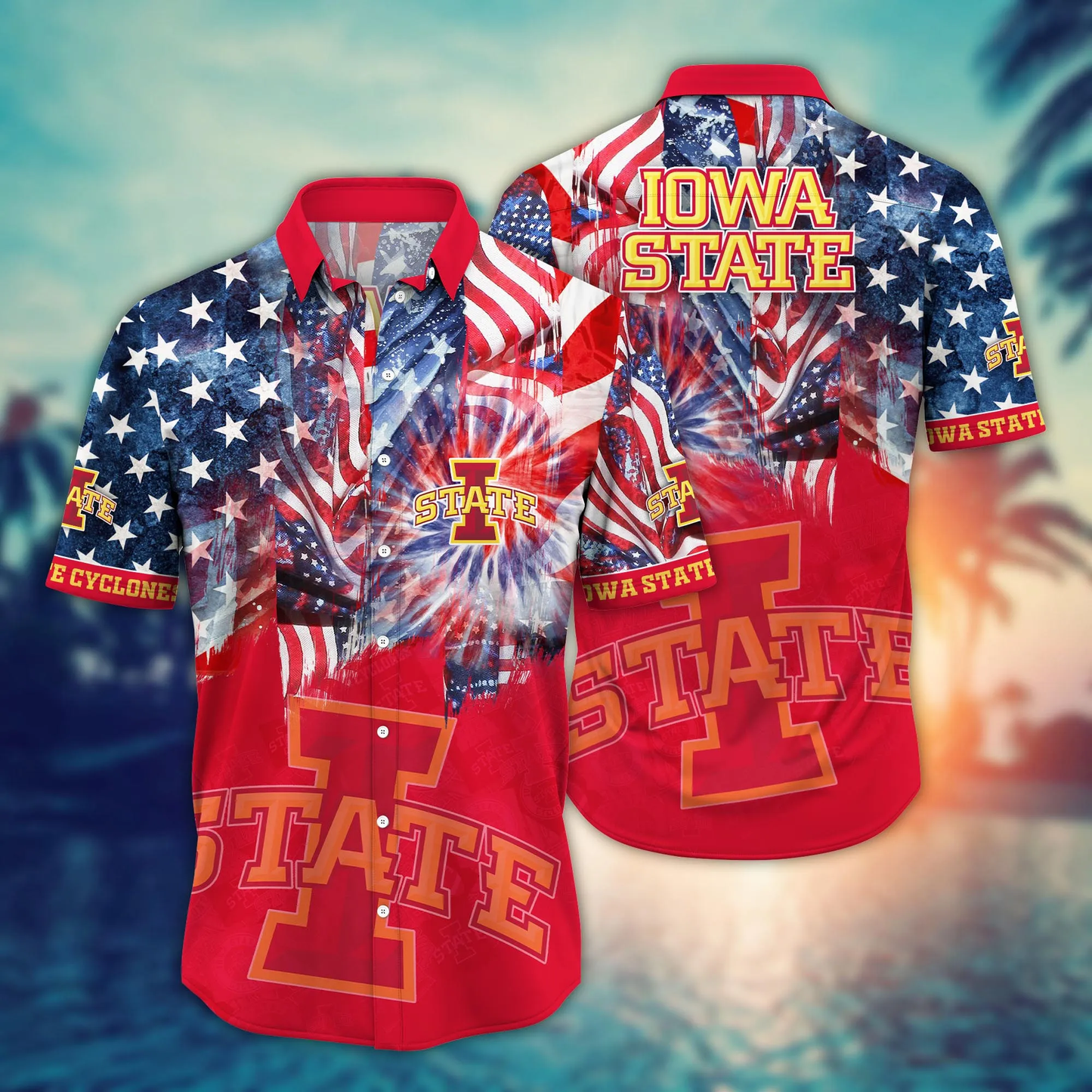 Iowa State Cyclones - Hawaii Shirt  For Fans, Summer Football Shirts