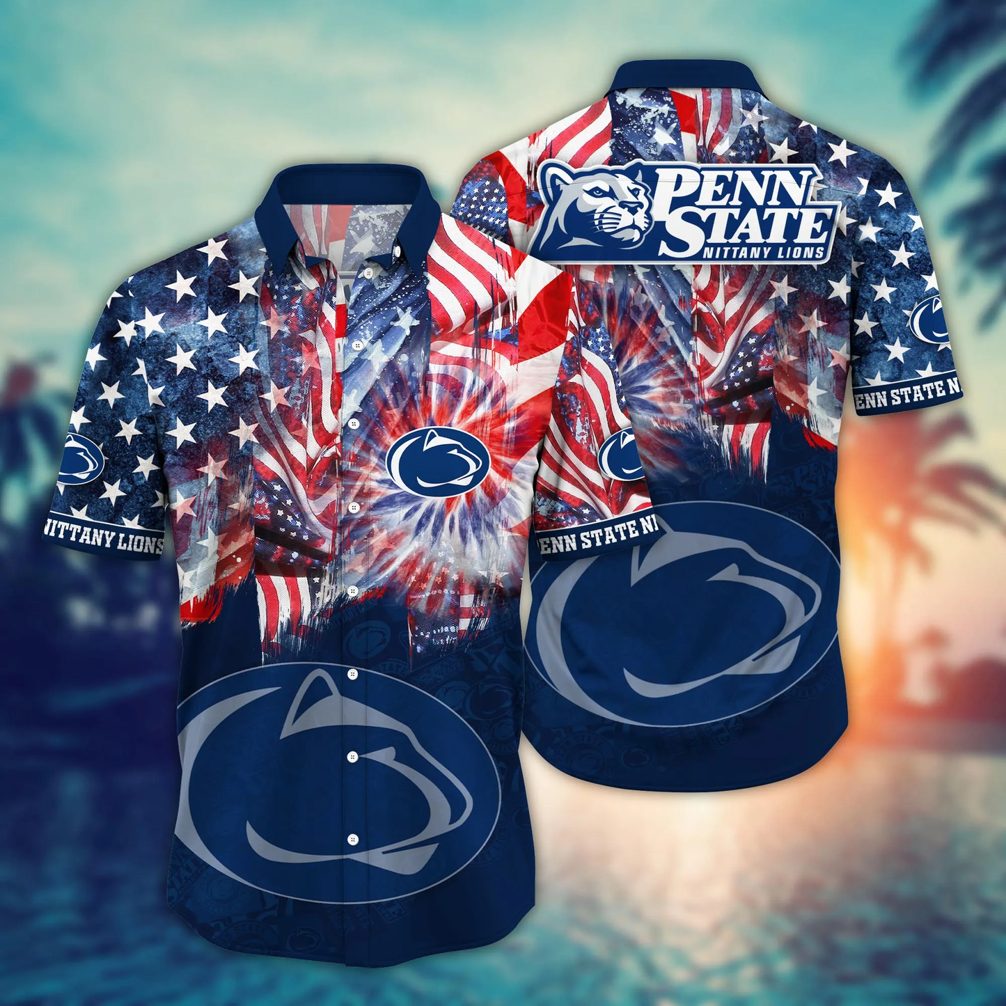Penn State Nittany Lions - Hawaii Shirt  For Fans, Summer Football Shirts