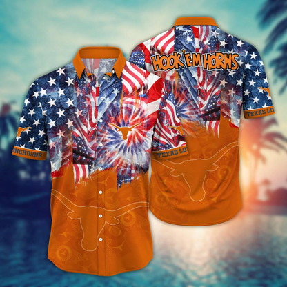 Texas Longhorns - Hawaii Shirt For Fans, Summer Football Shirts