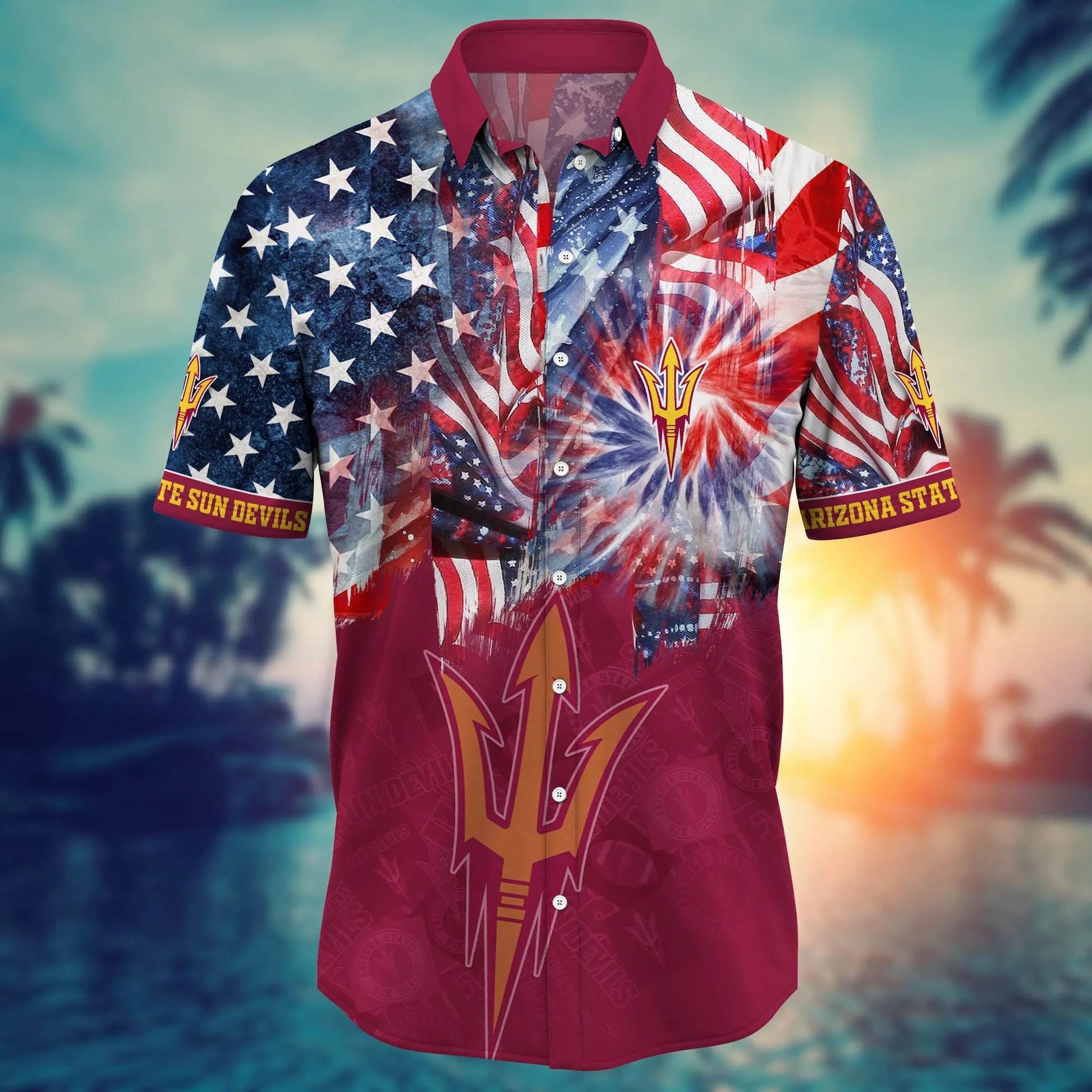 Arizona State Sun Devils - Hawaii Shirt  For Fans, Summer Football Shirts VT-HW001