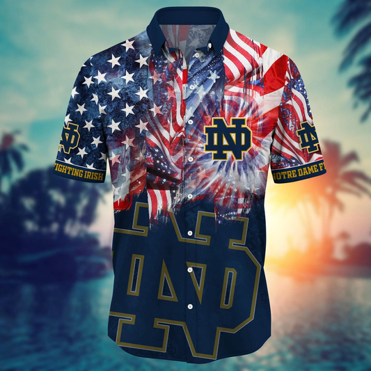 Notre Dame Fighting Irish - Hawaii Shirt  For Fans, Summer Football Shirts VT-HW001
